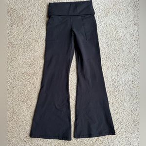 Aerie fold over flare leggings